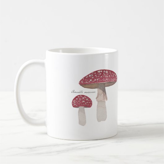 Mug Amanita Champignons Café Coupe Magique Champignons (Gauche)