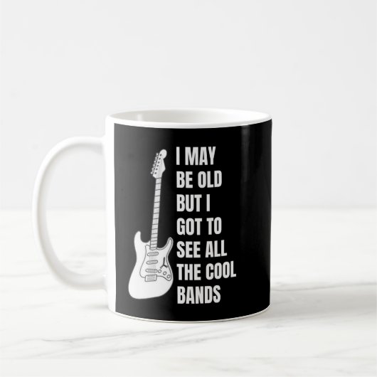 Mug Amant de groupe de guitare cool (Gauche)