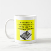Mug Amant de jeu de mots croisé (Gauche)