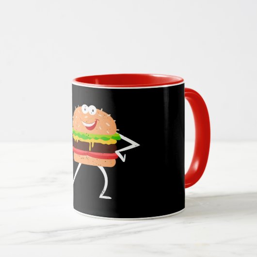 Mug Amant d'hamburger (Devant droit)