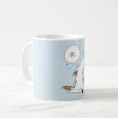 Mug Amant drôle de licorne de yoga de licorne (Devant gauche)