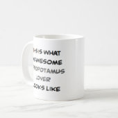 Mug amant hippopotame, génial (Devant gauche)
