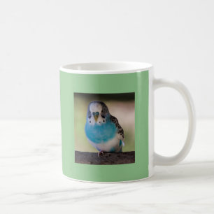 Mug Amants blancs classiques bleus de perroquet de