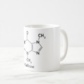 Mug Amants de café de chimie de molécule de caféine (Devant droit)