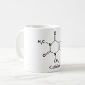 Mug Amants de café de chimie de molécule de caféine (Devant gauche)
