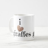 Mug Amants de girafe seulement ! girafes du coeur i (Devant gauche)