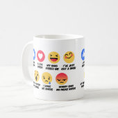 Mug Amants d'oiseau de réaction de Facebook (Devant gauche)