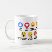 Mug Amants d'oiseau de réaction de Facebook (Gauche)