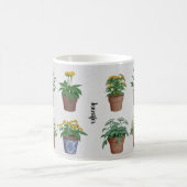 Mug Amarrages plante fleurs monogrammée plante amant (Centre)