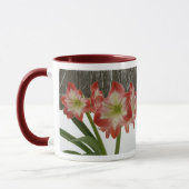 Mug Amaryllis blanc et sapin de Noël (Gauche)