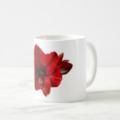 Mug Amaryllis, fleur rouge (Devant droit)