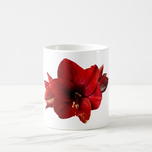 Mug Amaryllis, fleur rouge (Centre)