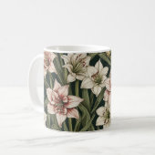Mug Amaryllis fleurs vintages motif (Devant gauche)