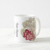 Mug Amaryllis Wh Croix Chrétienne (Devant droit)