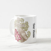 Mug Amaryllis Wh Croix Chrétienne (Devant gauche)
