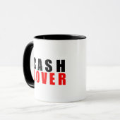 Mug Amateur d'argent, j'aime l'argent (Devant gauche)