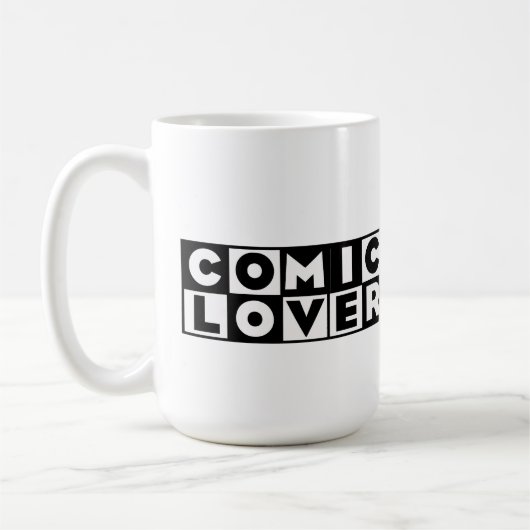 Mug Amateur de Bande Dessinée Conception Gras (Gauche)