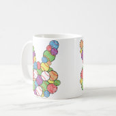 Mug Amateur de baseball de Pâques Lapin Tête Balle Cha (Devant gauche)