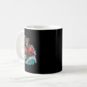 Mug Amateur de boxe ours gants de boxe kickboxing drôl (Devant gauche)