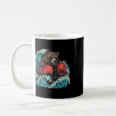 Mug Amateur de boxe ours gants de boxe kickboxing drôl (Gauche)