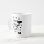 Mug Amateur de café amusant maman avec l'attitude de l (Devant gauche)