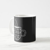 Mug Amateur De Café, Café Et Penser À Vous, Drôle (Devant gauche)