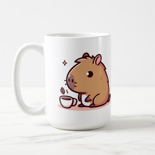 Mug Amateur de café Capybara (Gauche)