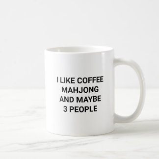 Mug Amateur de café et de mahjong drôle mahj