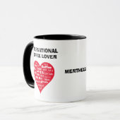 MUG AMATEUR DE CAFÉ INTERNATIONAL PERSONNALISÉ (Devant gauche)