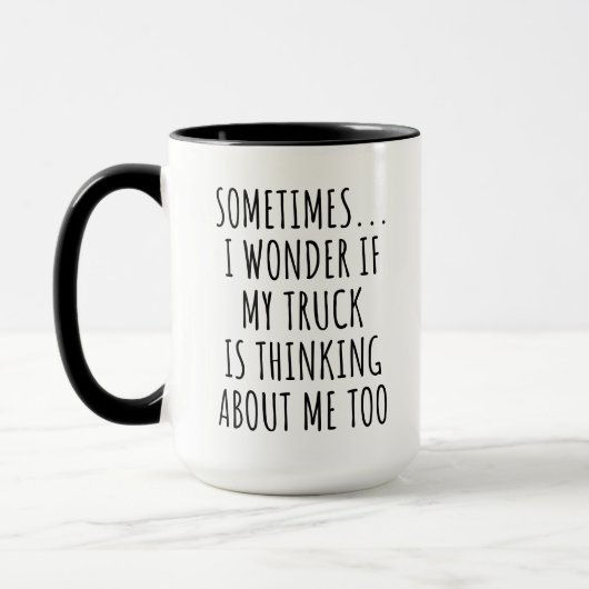 Mug Amateur de camion drôle (Gauche)