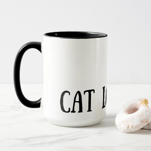 Mug Amateur de chats (Avec donut)