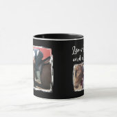 Mug Amateur de cheval 2 photo blanc noir (Centre)