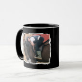 Mug Amateur de cheval 2 photo blanc noir (Devant gauche)