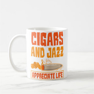 Mug Amateur de cigare et de jazz Appréciez la vie Amat