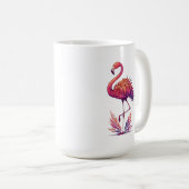 Mug Amateur de Flamant rose Grande céramique classique (Devant droit)