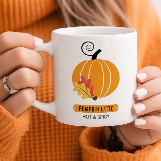 Mug Amateur de Latte Épicé à la Citrouille d'Automne