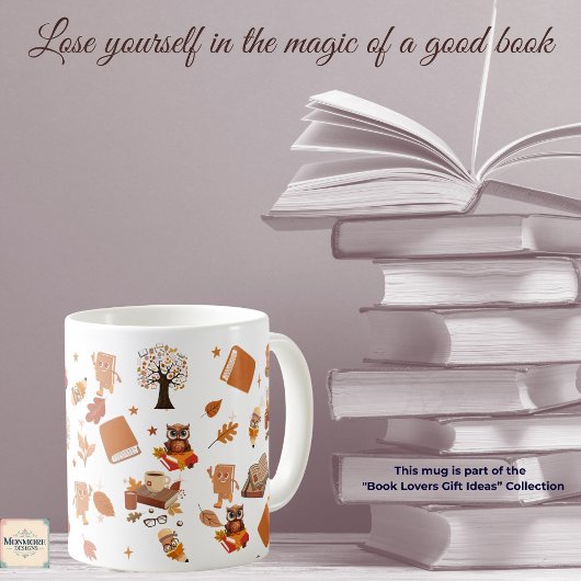 Mug Amateur de livres 11oz
