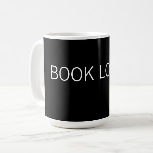 Mug Amateur de livres – Conception de vie de lecture c (Devant gauche)