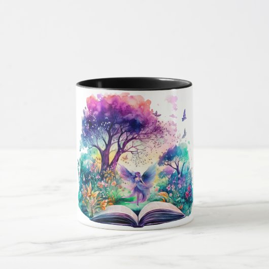 Mug Amateur de livres de fantasy Fée (Centre)