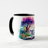 Mug Amateur de livres de fantasy Fée (Devant gauche)