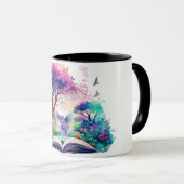 Mug Amateur de livres de fantasy Fée (Devant droit)