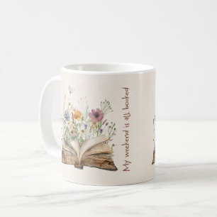 Mug Amateur de livres floral