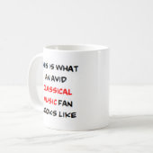Mug amateur de musique classique, fervent (Devant gauche)