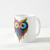 Mug Amateur de musique de hibou de fête Triippy Edm (Devant droit)