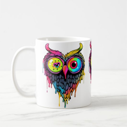 Mug Amateur de musique de hibou de fête Triippy Edm (Gauche)