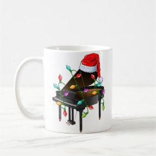 Mug Amateur de musique de piano Xmas Chapeau de Père N