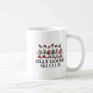 Mug Amateur de ski oie idiote club de ski un troupeau