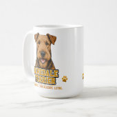 Mug 🐾 Amateur de Terrier Airedale 🐾 (Devant gauche)