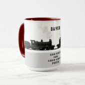 Mug Amateur de train personnalisé (Devant gauche)