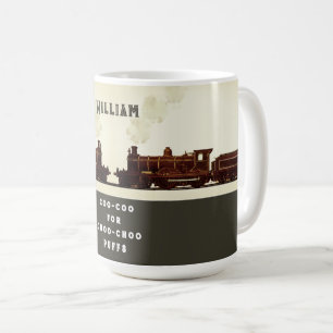 Mug Amateur de train personnalisé